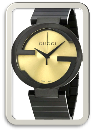 Gucci Interlocking GG GRAMMY watch — gold dial with GRAMMIUM™ infusion